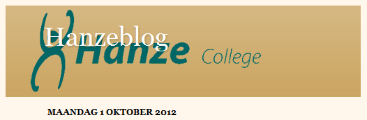 Hanzeblog 1 oktober 2012